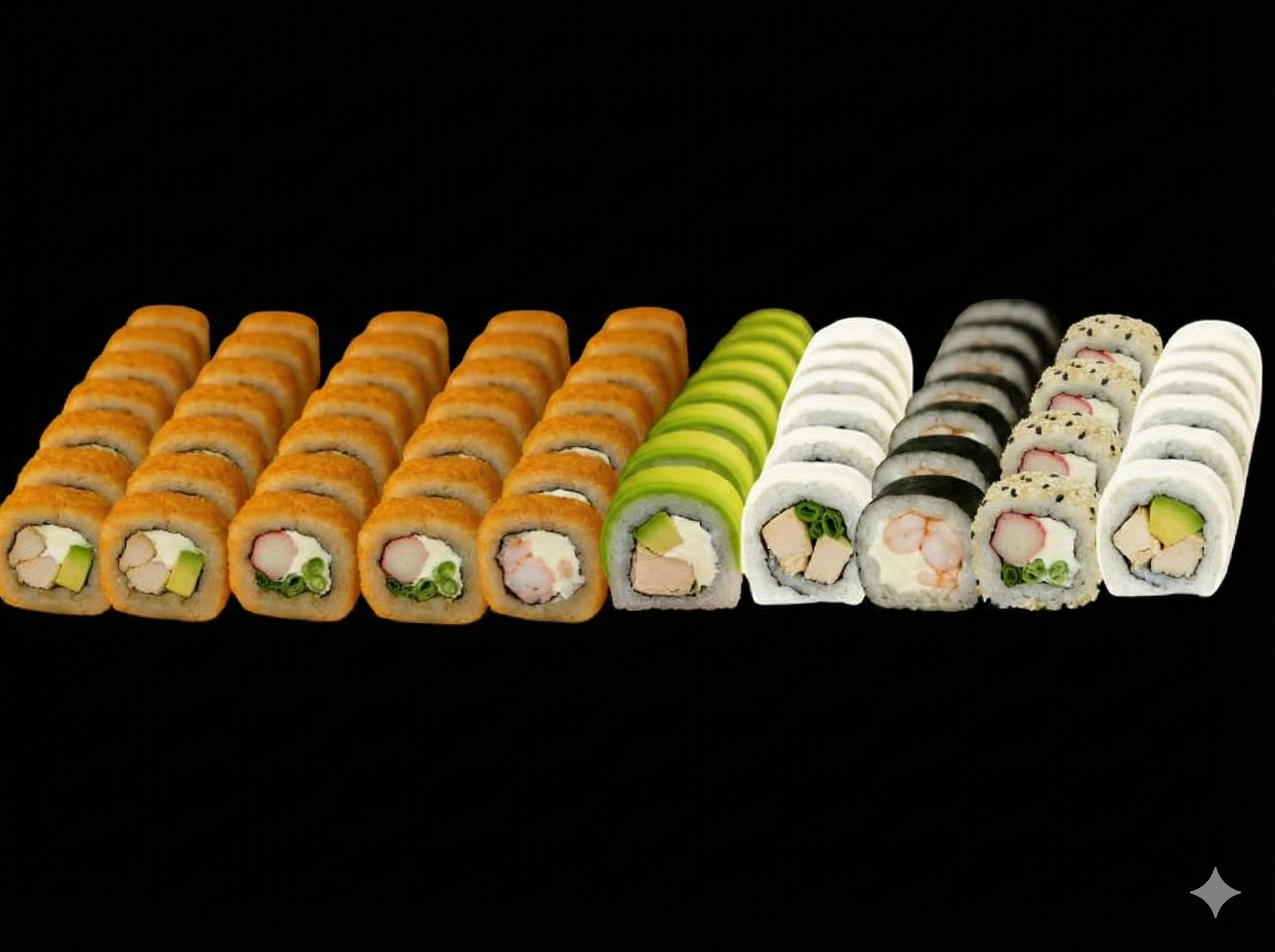Mix 100 Piezas Opcion B - 100 Piece Promotions - Roll21 Sushi Los Ángeles Chile