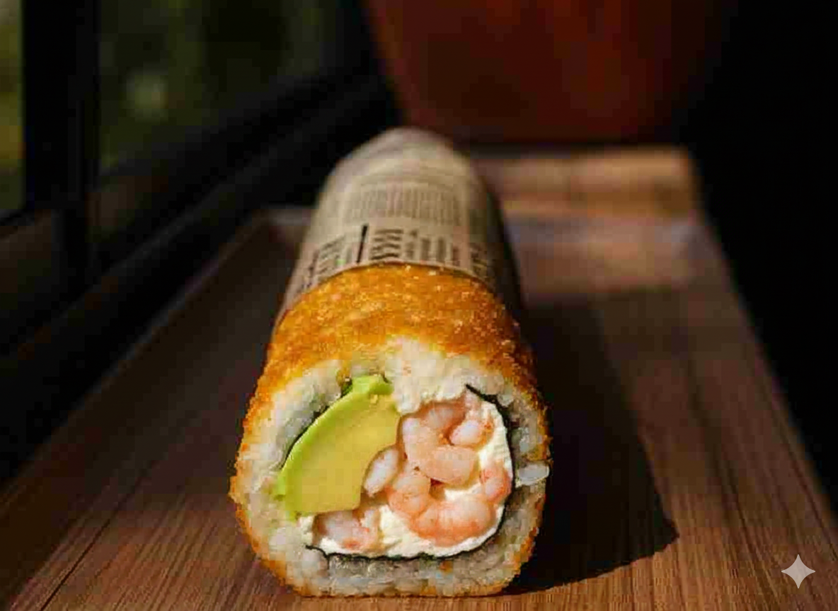 Handroll Camaron queso y palta  - Handrolls - Roll21 Sushi Los Ángeles Chile