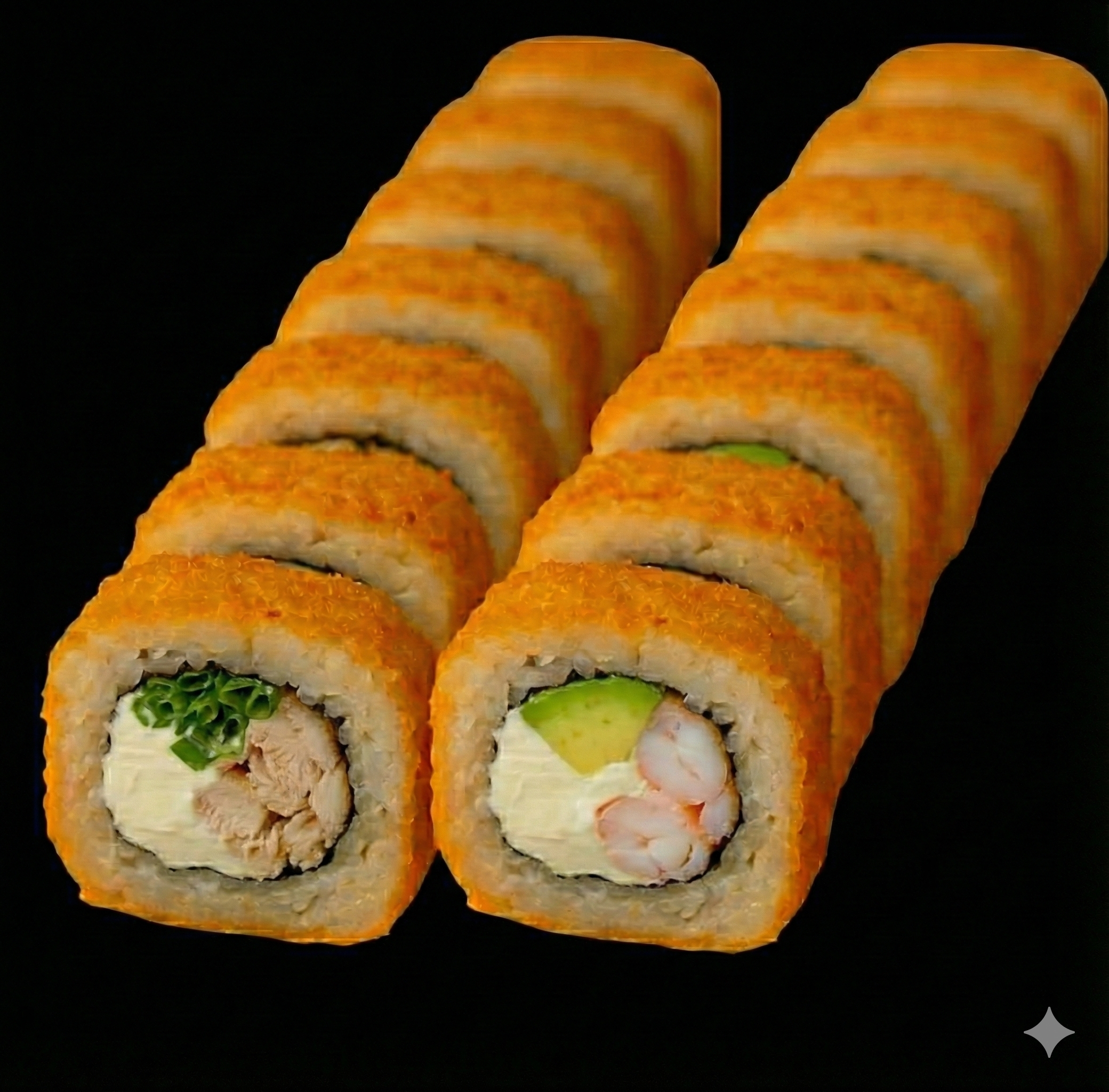 10 pollo- 10 camaron fritas - Promociones 20 piezas  - Roll21 Sushi Los Ángeles Chile