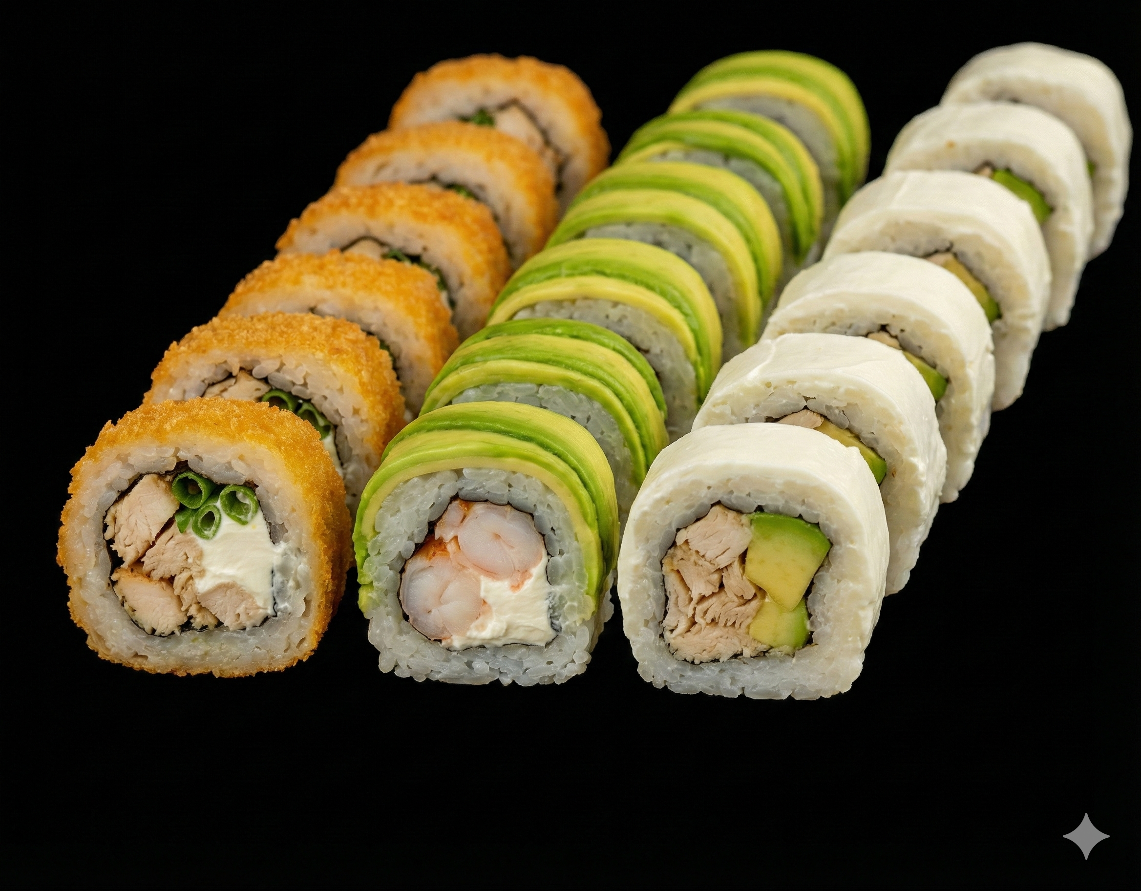 10 Fritos/ 20 Frios  - Promociones 30 piezas  - Roll21 Sushi Los Ángeles Chile